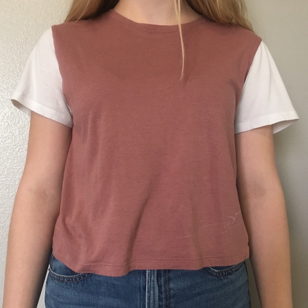 Mauve and third crop top